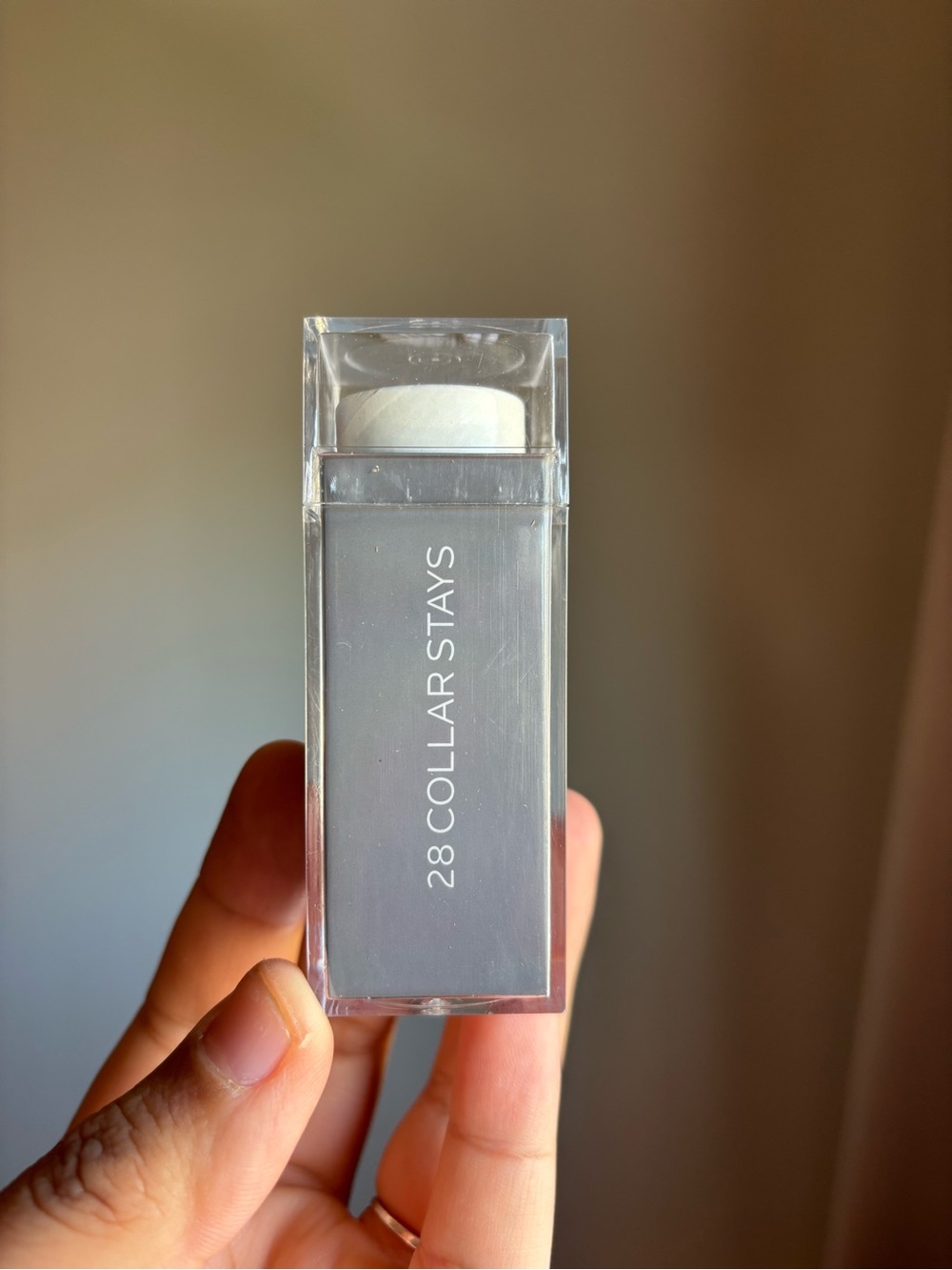 Van Heusen Silver Gray Collar Stays Pack